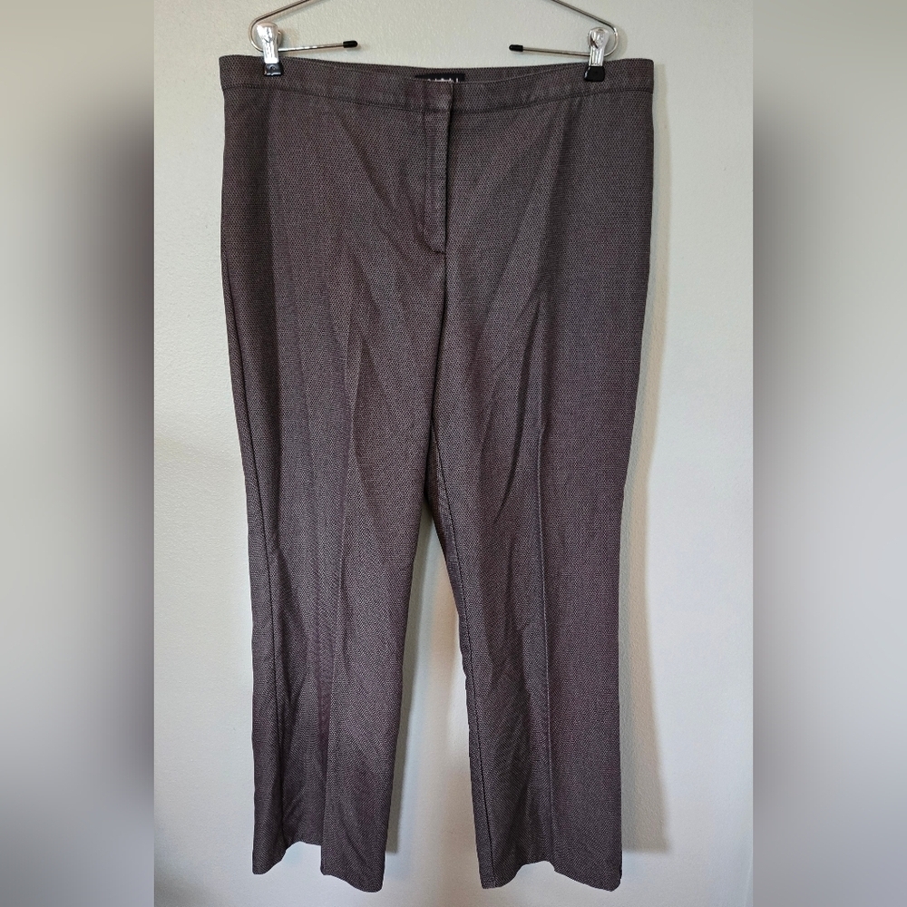 Tribal Dark Gray Geometric Print Dress Pants Size 14